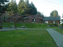 Front view of the estate house